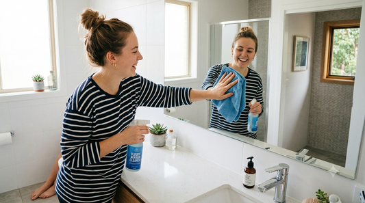 How to Clean a Bathroom Mirror Without Streaks