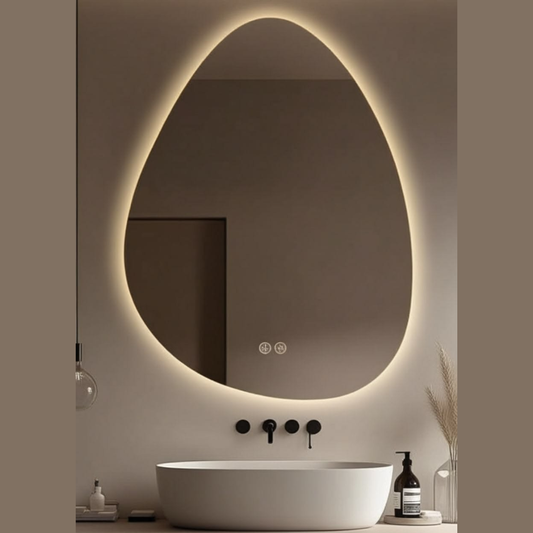 Aura Pebble LED Bathroom Mirror
