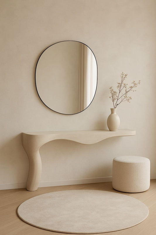 Oval Minimalist Mirror