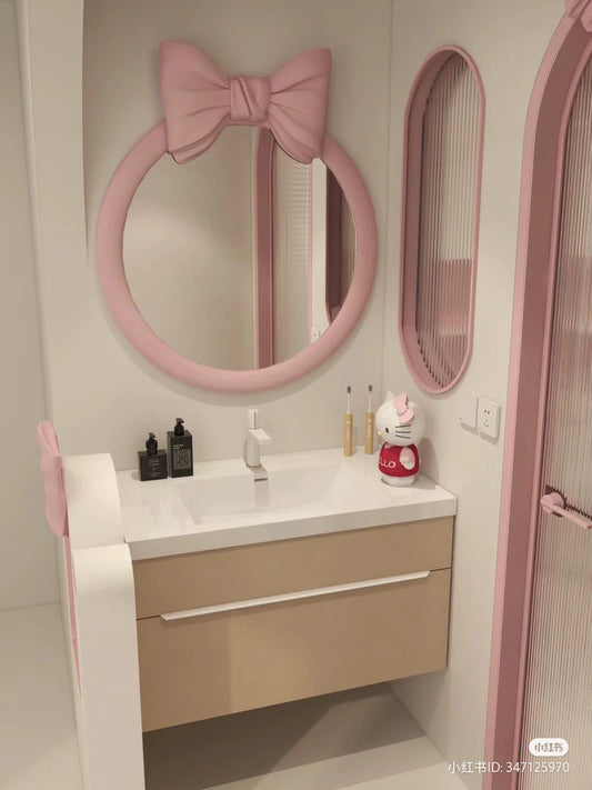 Chérie - Bow Round Mirror